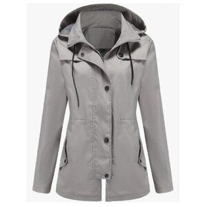 DOSLAVIDA Women's Lightweight, Waterproof Hooded Rain Jacket - NWT